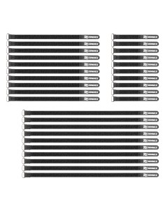 CXT-SET CONJUNTO DE BRIDAS PARA CABLE 30PCS NEGRO