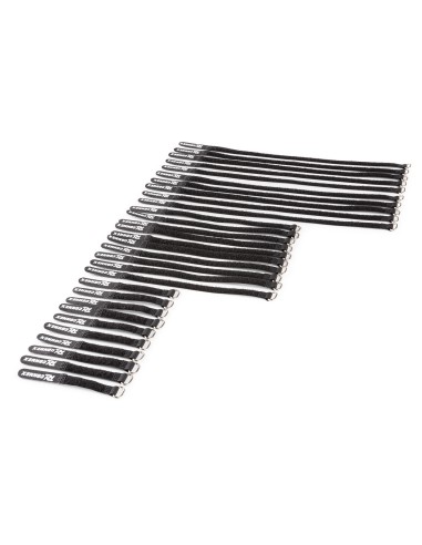 CXT-SET CONJUNTO DE BRIDAS PARA CABLE 30PCS NEGRO