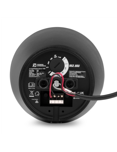 PURITY4B ALTAVOZ COLGANTE PREMIUM 100V 4" NEGRO