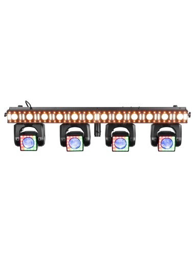 SHOWBAR GO EDGE CON 4 CABEZAS MÓVILES Y BARRA LED/ESTROBOSCÓPICA