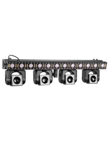 SHOWBAR GO EDGE CON 4 CABEZAS MÓVILES Y BARRA LED/ESTROBOSCÓPICA
