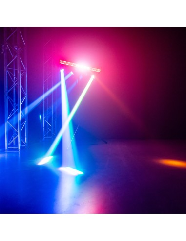 SHOWBAR GO EDGE CON 4 CABEZAS MÓVILES Y BARRA LED/ESTROBOSCÓPICA