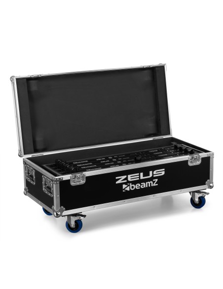 ZEUS JUEGO DE TUBOS DE BATERÍA RGBW JUEGO DE 8 EN FLIGHTCASE