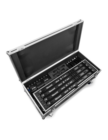 ZEUS JUEGO DE TUBOS DE BATERÍA RGBW JUEGO DE 8 EN FLIGHTCASE