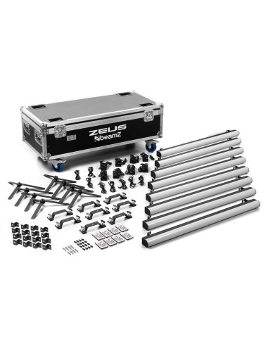 ZEUS JUEGO DE TUBOS DE BATERÍA RGBW JUEGO DE 8 EN FLIGHTCASE