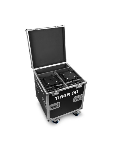 FC-9R FLIGHTCASE PARA 2 UNIDADES TIGER 9R MOVING HEAD