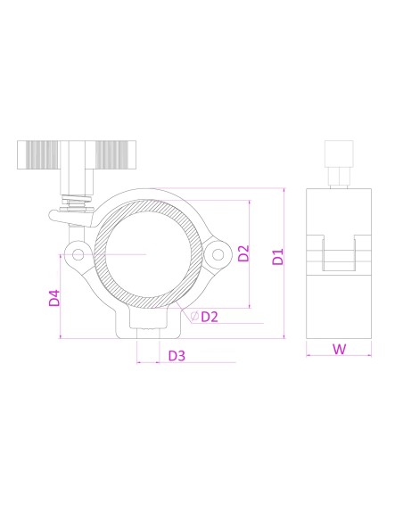 BC50-100N GARRA SLIMLINE 100KG ALU