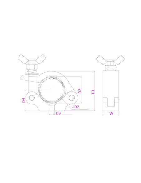 BC50-200 GARRA SLIMLINE 250KG ALU