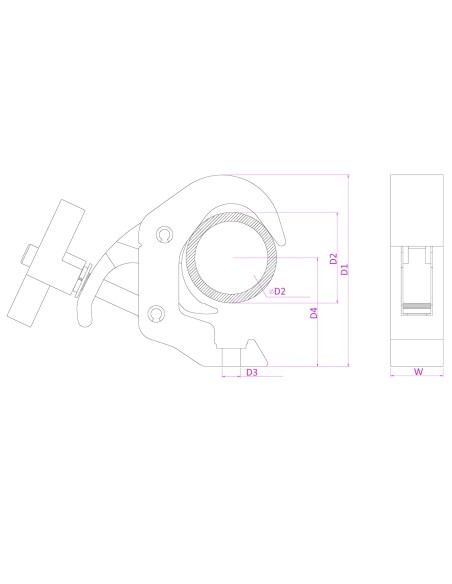 BC50-250T GARRA RAPIDA SLIMLINE 250KG ALU