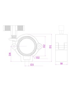 BC50B-100N GARRA SLIMLINE 100KG NEGRO 2