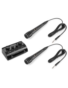 AV430B CONTROLADOR MICRÓFONOS KARAOKE NEGRO 2