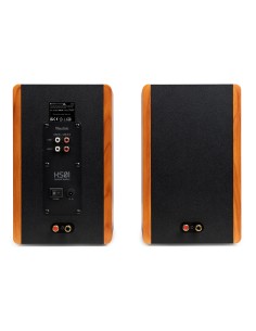 KS01 JUEGO DE ALTAVOCES DE ESTANTERÍA ACTIVOS 80W MADERA 2