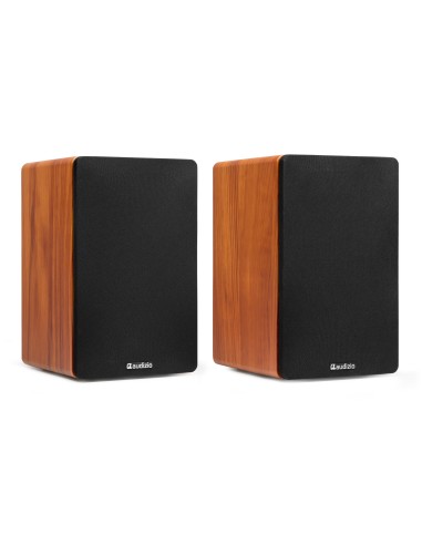 KS01 JUEGO DE ALTAVOCES DE ESTANTERÍA ACTIVOS 80W MADERA
