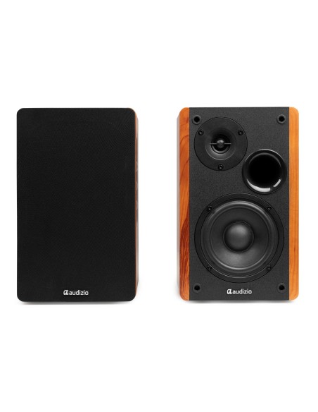KS01 JUEGO DE ALTAVOCES DE ESTANTERÍA ACTIVOS 80W MADERA
