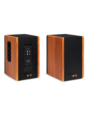 KS01 JUEGO DE ALTAVOCES DE ESTANTERÍA ACTIVOS 80W MADERA