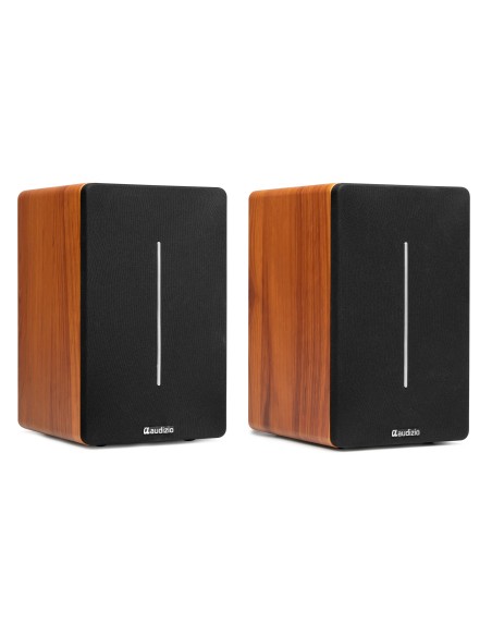 KS01B JUEGO DE ALTAVOCES DE ESTANTERÍA ACTIVOS 120W BT MADERA