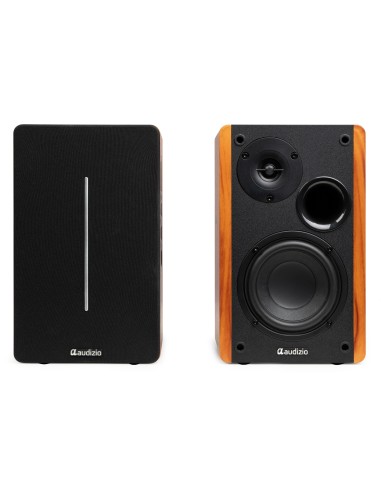 KS01B JUEGO DE ALTAVOCES DE ESTANTERÍA ACTIVOS 120W BT MADERA