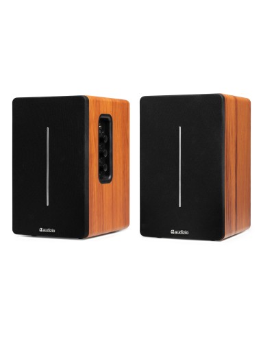KS01B JUEGO DE ALTAVOCES DE ESTANTERÍA ACTIVOS 120W BT MADERA