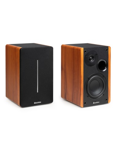 KS01B JUEGO DE ALTAVOCES DE ESTANTERÍA ACTIVOS 120W BT MADERA