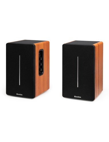 KS01B JUEGO DE ALTAVOCES DE ESTANTERÍA ACTIVOS 120W BT MADERA