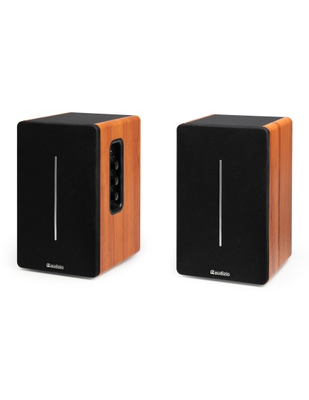 KS01B JUEGO DE ALTAVOCES DE ESTANTERÍA ACTIVOS 120W BT MADERA