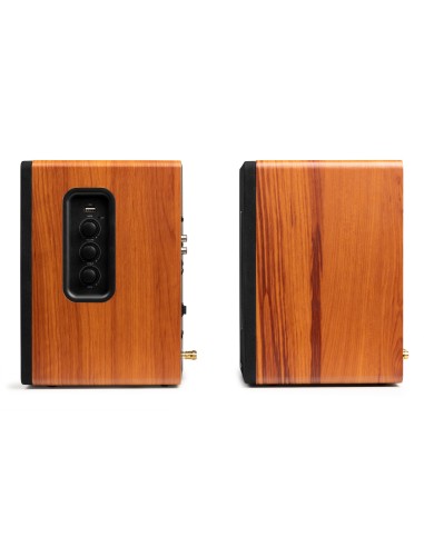 KS01B JUEGO DE ALTAVOCES DE ESTANTERÍA ACTIVOS 120W BT MADERA