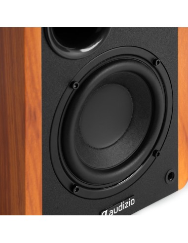 KS01B JUEGO DE ALTAVOCES DE ESTANTERÍA ACTIVOS 120W BT MADERA