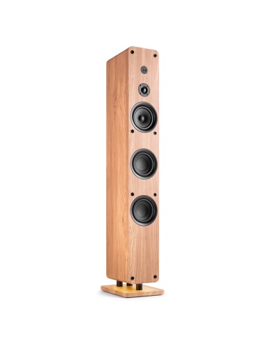 ARCO ALTAVOZ DE TORRE ACTIVA CON DAB MADERA CLARA