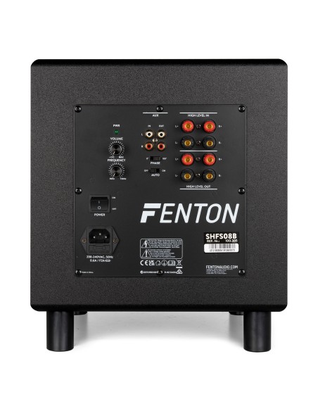 SHFS08B SUBWOOFER ACTIVO 8" NEGRO