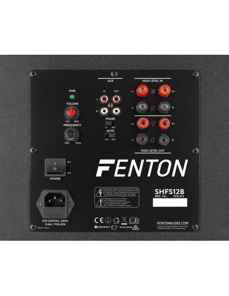 SHFS12B SUBWOOFER ACTIVO 12“ NEGRO