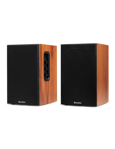 KS02 JUEGO DE ALTAVOCES DE ESTANTERÍA ACTIVOS 80W BT MADERA
