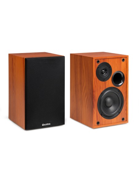 KS02 JUEGO DE ALTAVOCES DE ESTANTERÍA ACTIVOS 80W BT MADERA