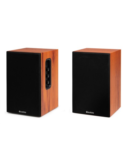 KS02 JUEGO DE ALTAVOCES DE ESTANTERÍA ACTIVOS 80W BT MADERA