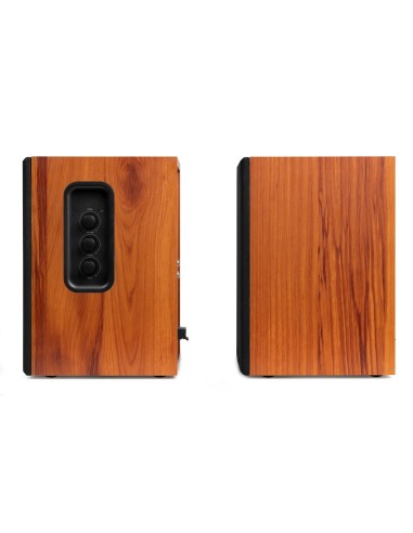 KS02 JUEGO DE ALTAVOCES DE ESTANTERÍA ACTIVOS 80W BT MADERA