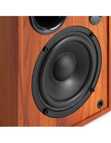 KS02 JUEGO DE ALTAVOCES DE ESTANTERÍA ACTIVOS 80W BT MADERA