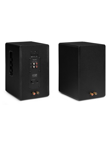 KS01 JUEGO DE ALTAVOCES DE ESTANTERÍA ACTIVOS 80W NEGRO