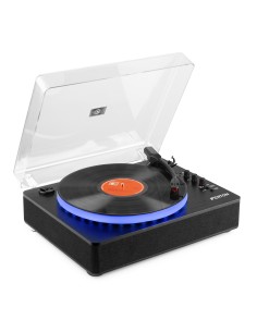 RP162LED GIRADISCOS CON BT IN/OUT NEGRO