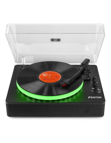 RP162LED GIRADISCOS CON BT IN/OUT NEGRO