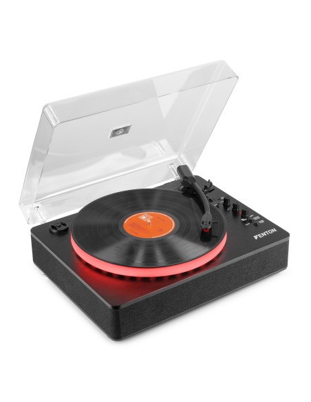 RP162LED GIRADISCOS CON BT IN/OUT NEGRO