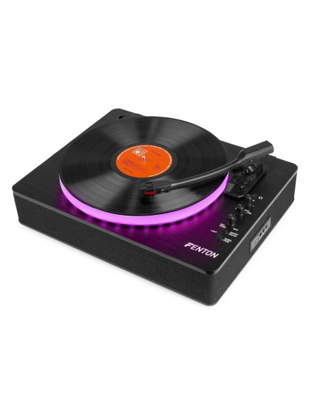 RP162LED GIRADISCOS CON BT IN/OUT NEGRO