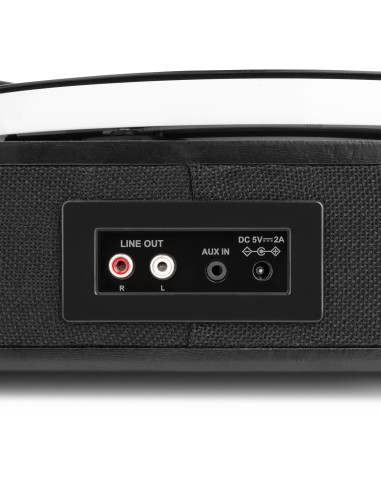 RP162LED GIRADISCOS CON BT IN/OUT NEGRO