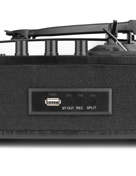 RP162LED GIRADISCOS CON BT IN/OUT NEGRO