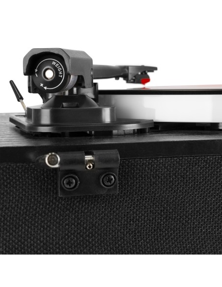 RP162LED GIRADISCOS CON BT IN/OUT NEGRO