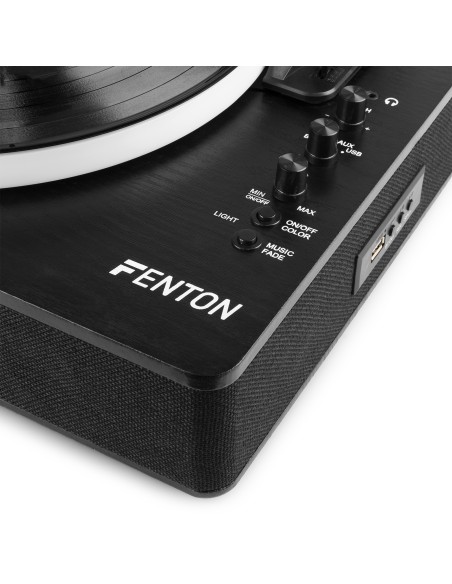 RP162LED GIRADISCOS CON BT IN/OUT NEGRO