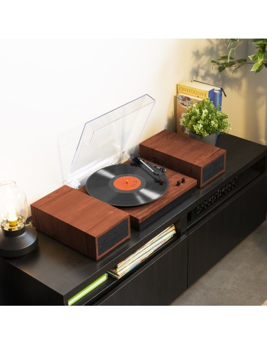 RP165C GIRADISCOS MADERA DE CEREZA