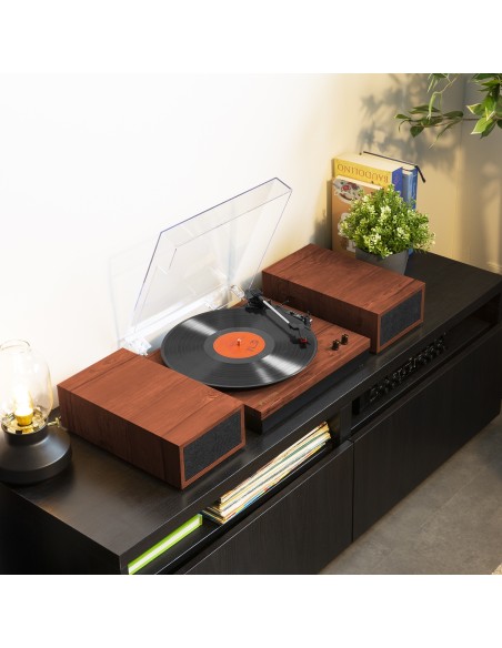 RP165C GIRADISCOS MADERA DE CEREZA