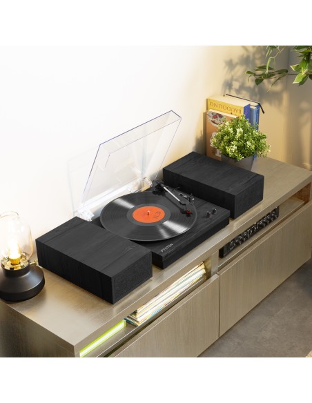 RP165B GIRADISCOS NEGRA GRIS