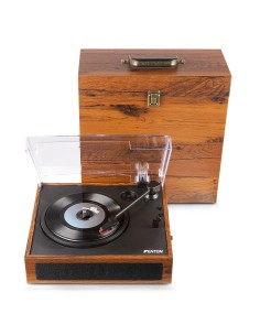 RP170L GIRADISCOS CON CAJA DE ALMACENAJE DE VINILOS MADERA 2