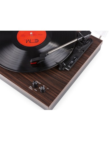 RP165D GIRADISCOS MADERA OSCURA