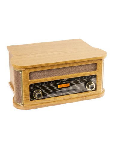 MEMPHIS GIRADISCOS VINTAGE MADERA CLARA